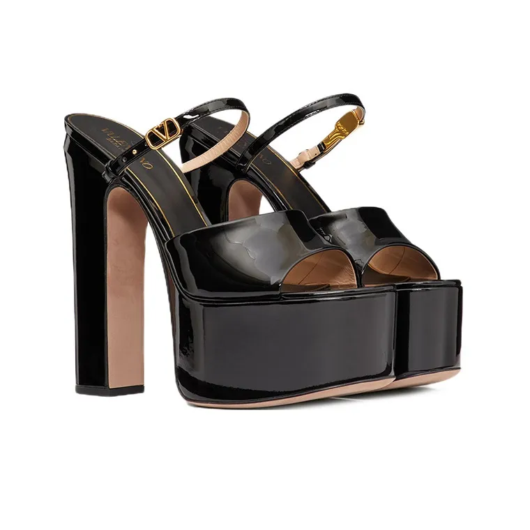 Valentino Tan Go Abrasion Resistant Slide Slippers Women's Black-2
