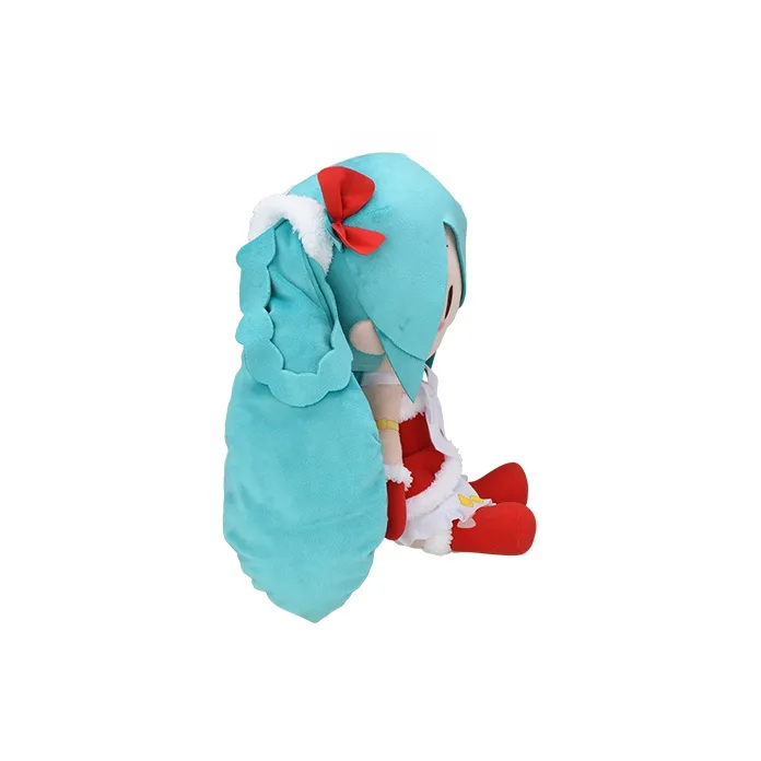 SEGA Hatsune Miku Christmas 2022 Edition Sitting Posture Dolls Plush Doll 27cm Height-3