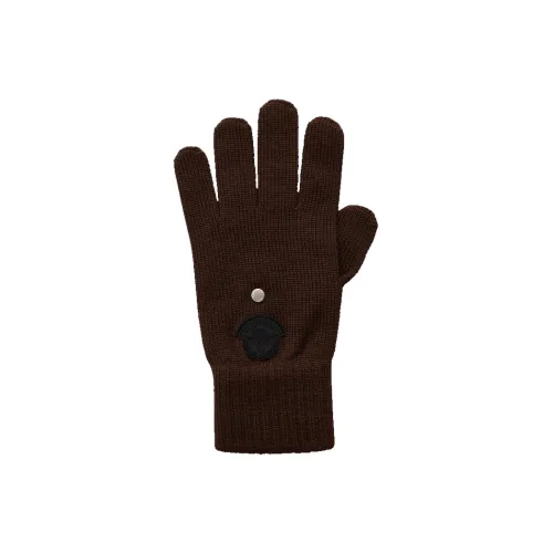 Moncler Knit Gloves Unisex Dark Coffee