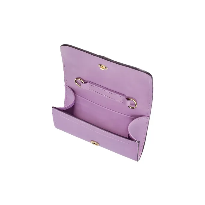 LONGCHAMP BOX-TROT Calfskin Shoulder Bag Crossbody Bag Wallets Small Size Women's Purple-2