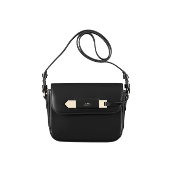 A.P.C Smooth Leather Crossbody Bag, Shoulder Bag Women's Black