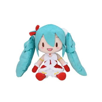 SEGA Hatsune Miku Christmas 2022 Edition Sitting Posture Dolls Plush Doll 27cm Height