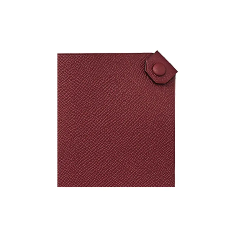 HERMES Tarmac Cow Leather Passport Wallet Women's Hermes Red-1