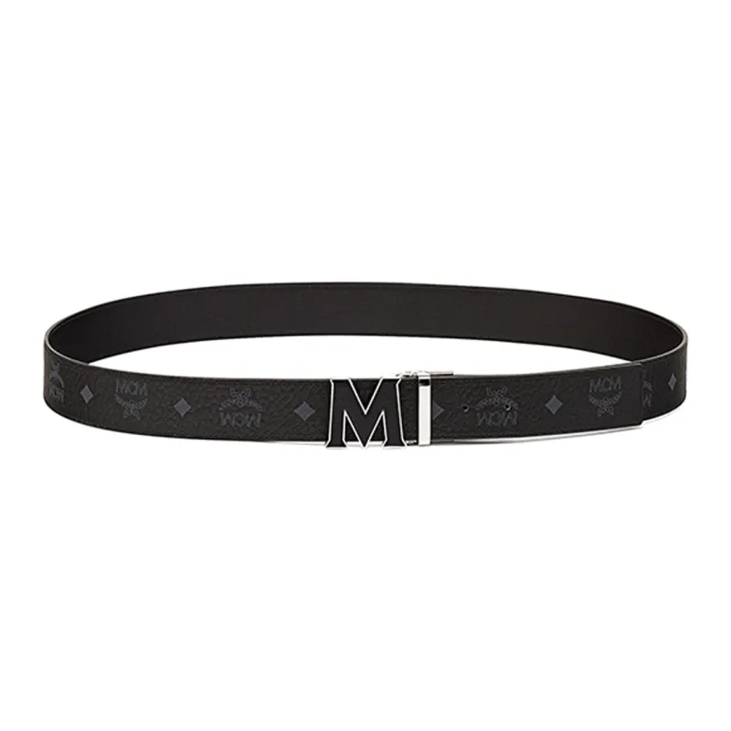 MCM Cow Leather Belts Men's Width 3.6cm-1