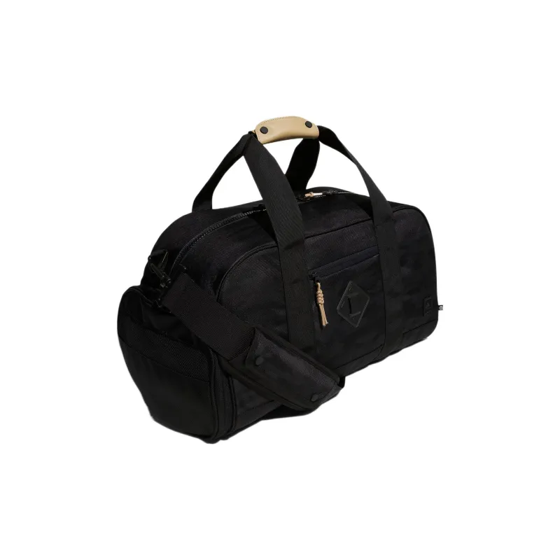 Adidas Recycled Polyester Portable One Shoulder Crossbody Gym Bags Medium Size Men's Black-1