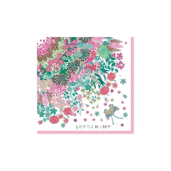 LONGCHAMP Silk Scarves Women's Pink