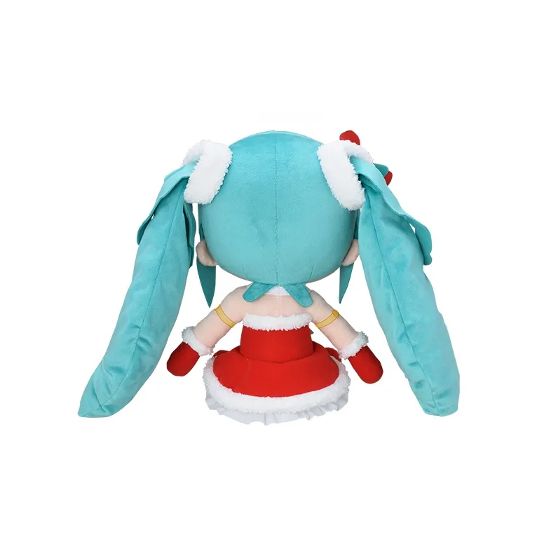 SEGA Hatsune Miku Christmas 2022 Edition Sitting Posture Dolls Plush Doll 27cm Height-1