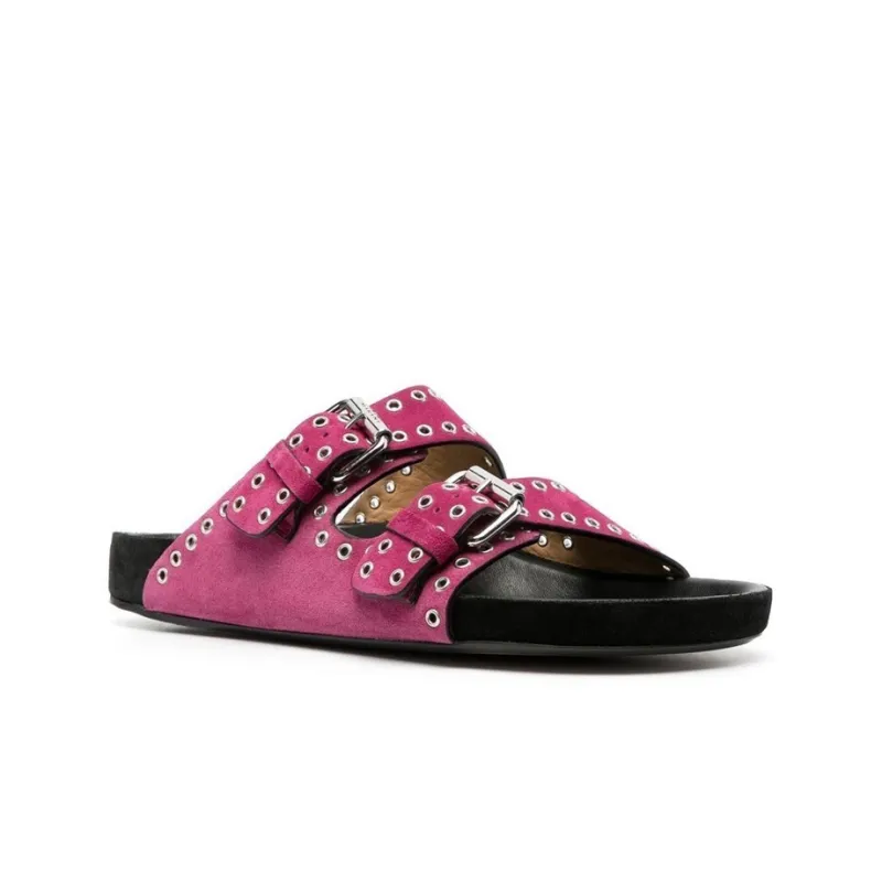 ISABEL MARANT Lennyo Eyelet-embellished Sandals-2