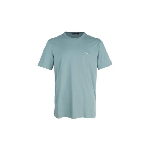 Ermenegildo Zegna T-Shirts Men Cyan