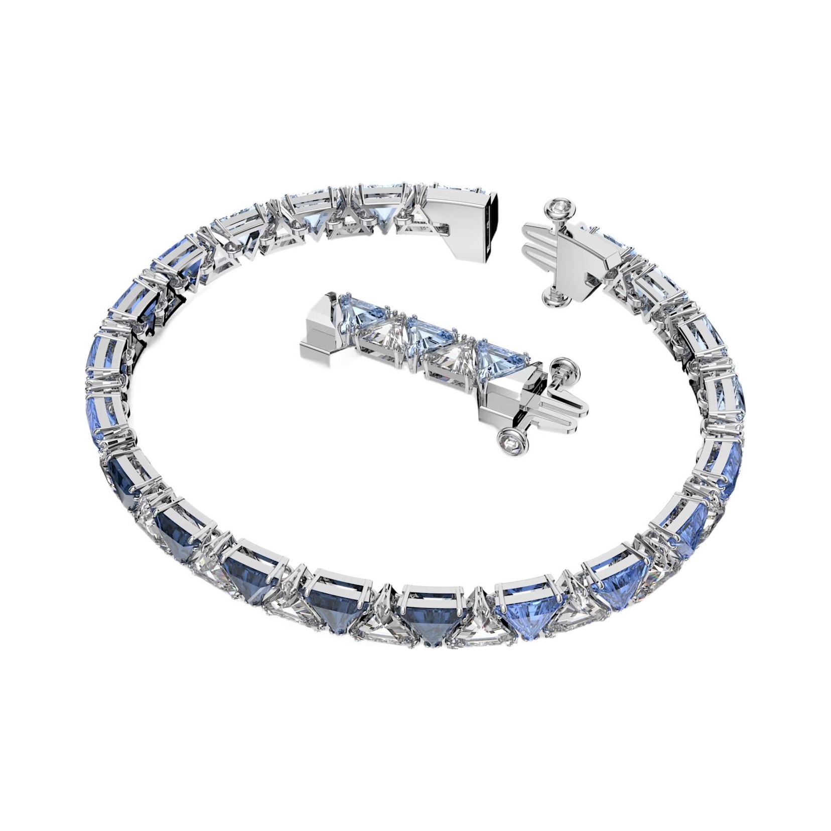 Swarovski Ortyx Bracelets Women's Blue/Silver One Size Basic Swarovski Ortyx Bracelets Women's Blue/Silver One Size Basic