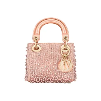 DIOR Lady Dior Beaded Embroidery Daisie Bag Shoulder Bag Crossbody Bag Handbag Extra Mini Women's Rouge Pink