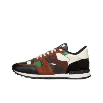 Valentino Garavani Rockrunner Camouflage Lace Up Sneakers