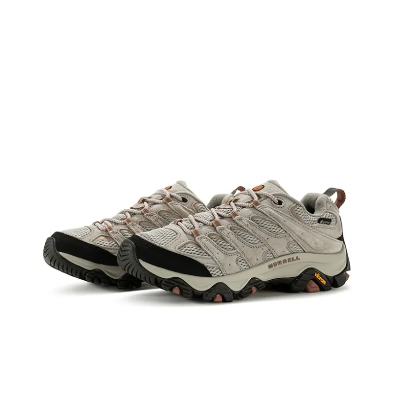 MERRELL MOAB 3 Cushioned Anti Slip Wear Resistant And Water Resistant Low Top Outdoor Shoes Women's White Gray Black-1