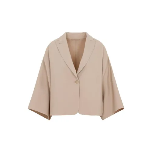 MaxMara Cropped Coats Women's Khaki