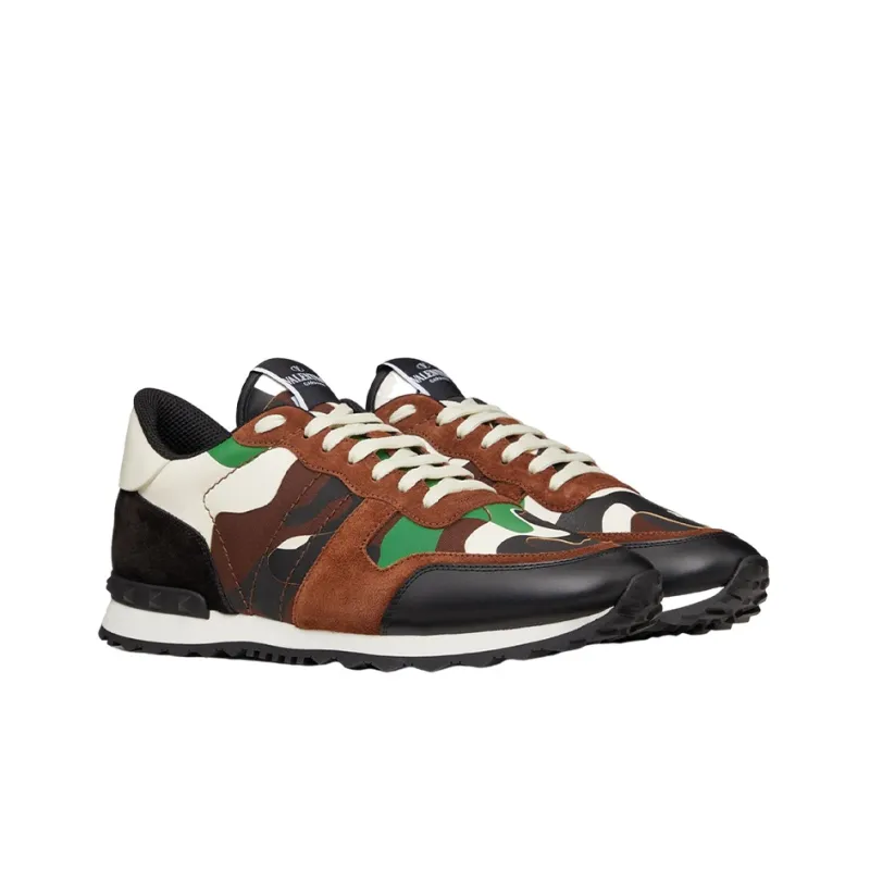 Valentino Garavani Rockrunner Camouflage Lace-Up Sneakers-2