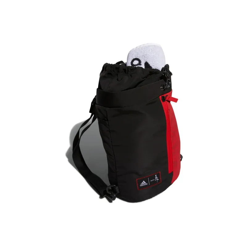 Adidas Polyester Bucket Bag Backpack Regular Men's Red Black-2