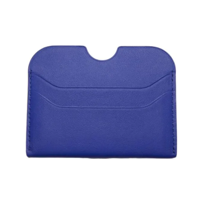 Acne Studios Soft Cow Leather Card Pocket Card Holder Women's Blue-1