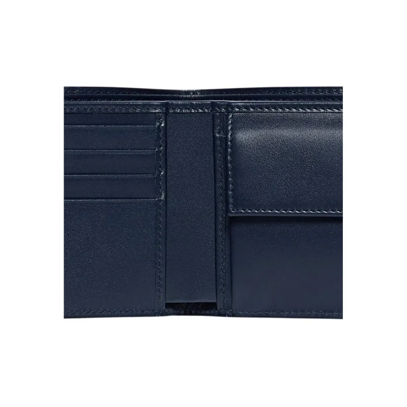 GUCCI Leather Wallet Men's Marine Blue-3