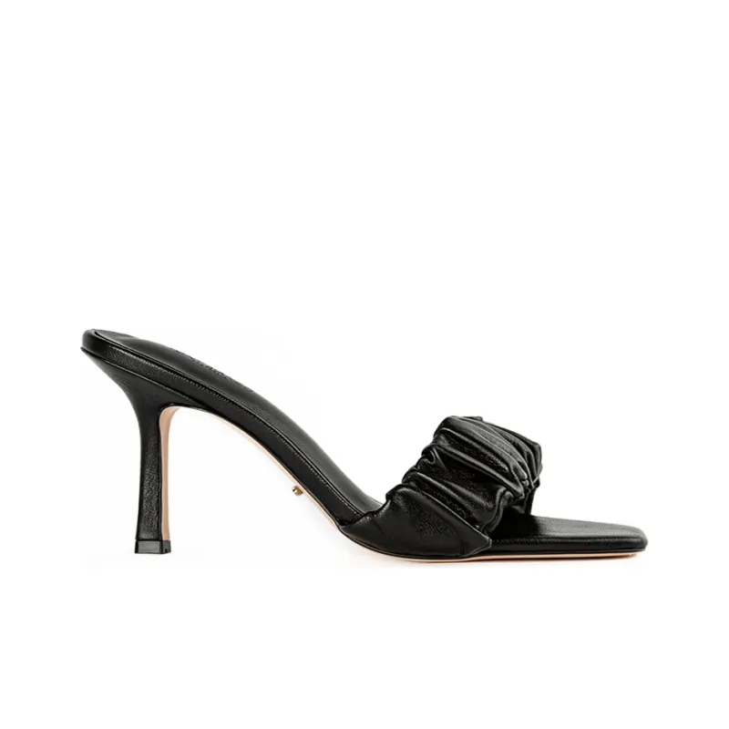 Tony Bianco Slide Slippers Women's Black-1