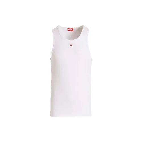 DIESEL OVAL-D Series Tank Tops Men White