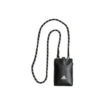 Adidas Essential Artificial Leather Cell Phone Pouch Small Size Unisex Black