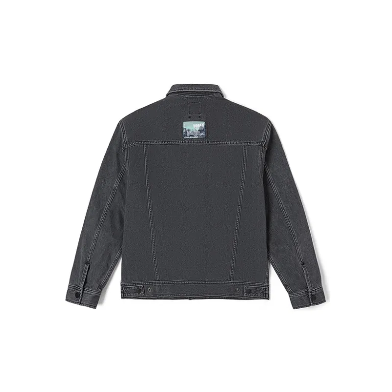 Lee SS23 Denim Jacket Spring Fall Men's Dark Gray-1