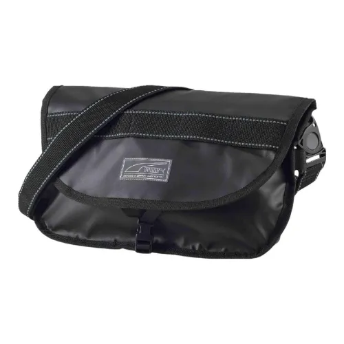 PUMA Artificial Leather Messenger Bag, Shoulder Bag, Crossbody Bag Regular Unisex Black