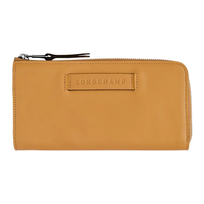 LONGCHAMP 3D Calfskin Wallet Women's Yellow-0