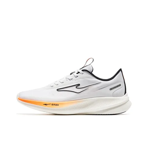 Erke Α flex 3.0 Low Top Running Shoes Men's White Orange