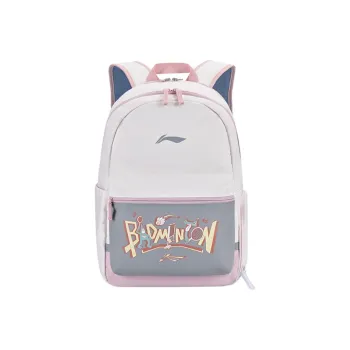 LiNing Polyester Backpack Regular Women's White Pink