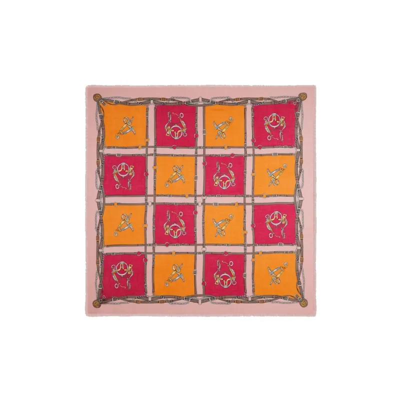 GUCCI Silk Scarves Women's Pink-1