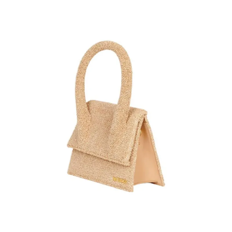 Jacquemus LE GRAND CHIQUITO Cotton Shoulder Bag Crossbody Bag Handbag Large Size Women's Beige-1