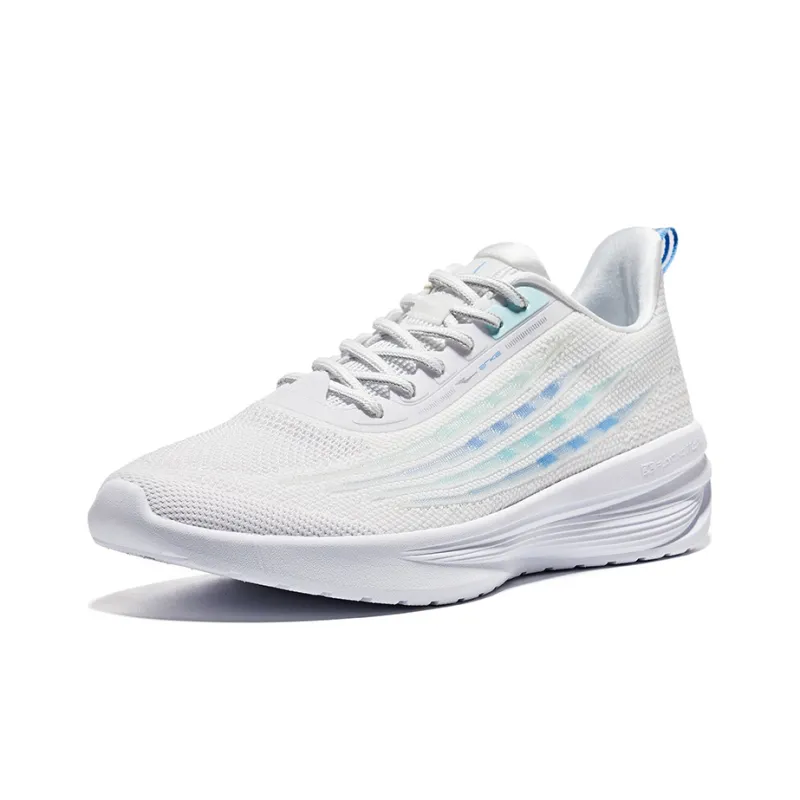 Erke Floating On Water 4.0 Low Top Running Shoes Men's White Blue-2