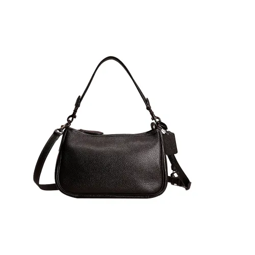 COACH Cary Leather Shoulder Bag, Crossbody Bag Tubas Womens Black