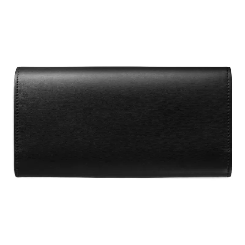 CARTIER Panthère De Cartier Calfskin Wallet Women's Black-1