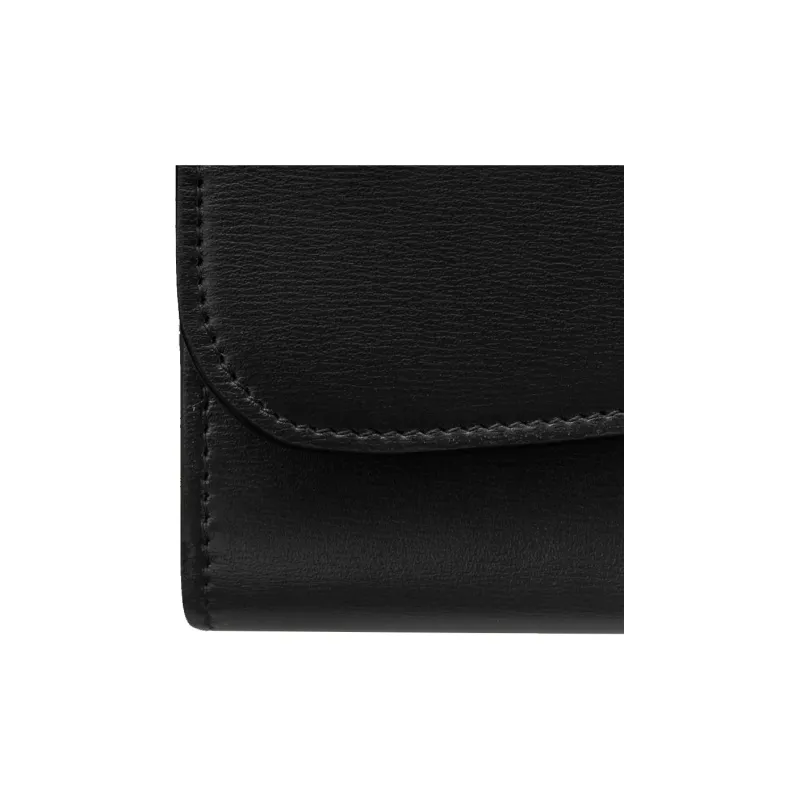 CARTIER Panthère De Cartier Calfskin Wallet Women's Black-5