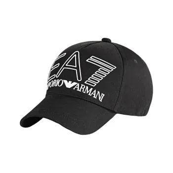 EMPORIO ARMANI Logo embossed Cotton Baseball Cap