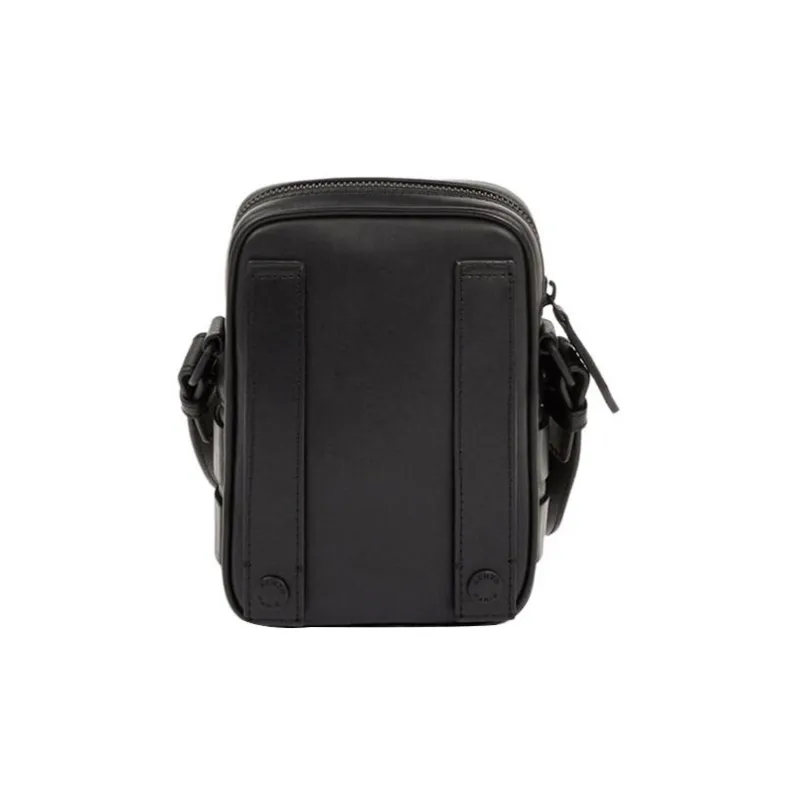 KENZO Cow Leather Shoulder Bag Crossbody Bag Small Size Unisex Black-1