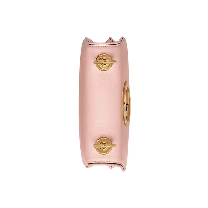 GUCCI Blondie Leather Handbags Shoulder Bag Crossbody Bag Mini Women's Light Pink-6