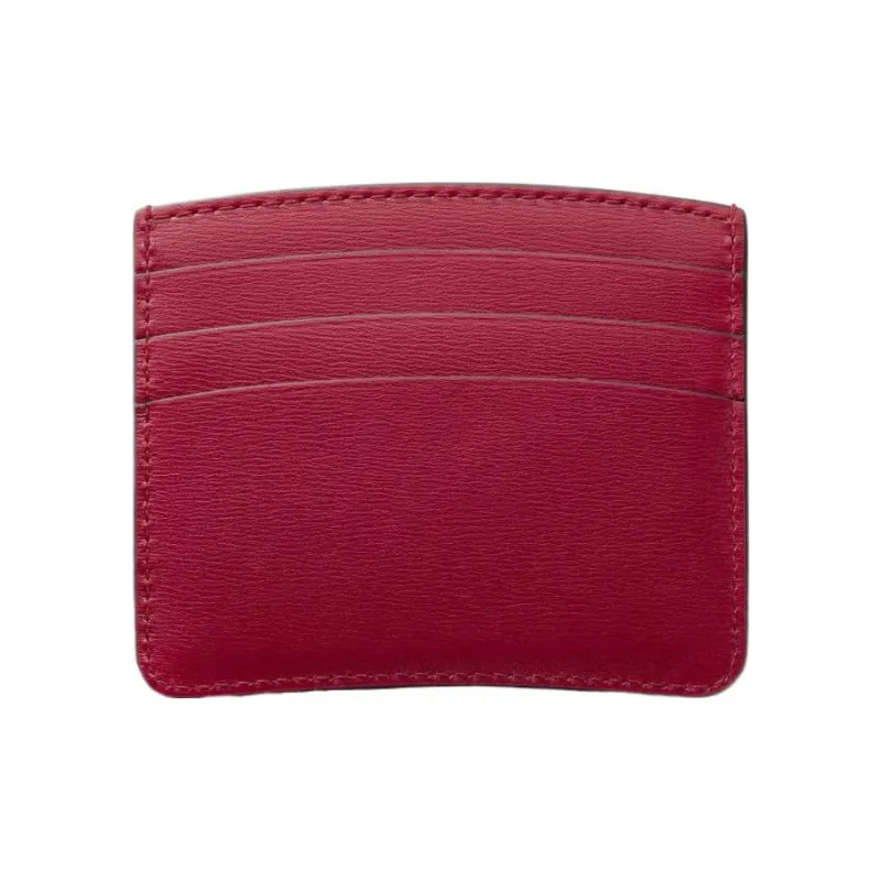 CARTIER Panthère De Cartier Calfskin Card Holder Men's Red-1