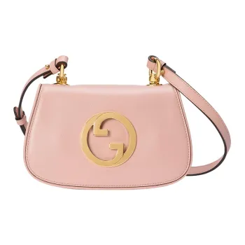 GUCCI Blondie Leather Handbags Shoulder Bag Crossbody Bag Mini Women's Light Pink