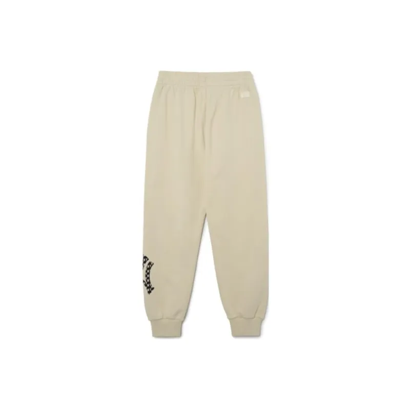 MLB Knitted Sweatpants Unisex Ivory White-1