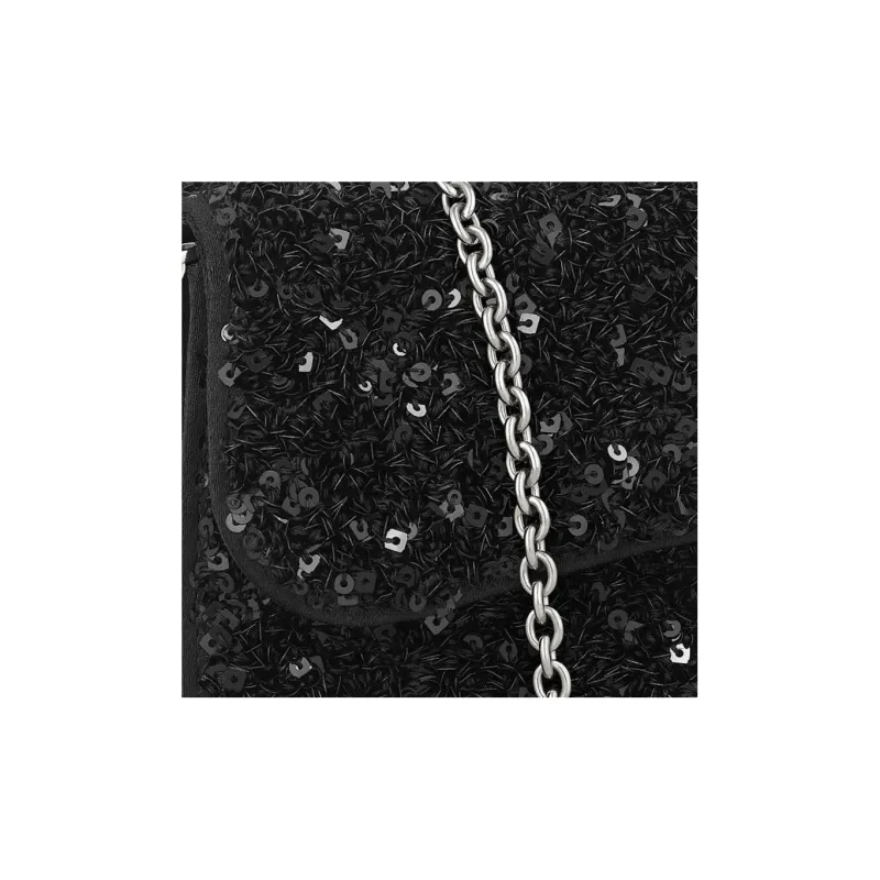 CARTIER Panthere De Cartier Collection Nylon Canvas Crossbody Bags Shoulder Bags Mini Women's Black-4