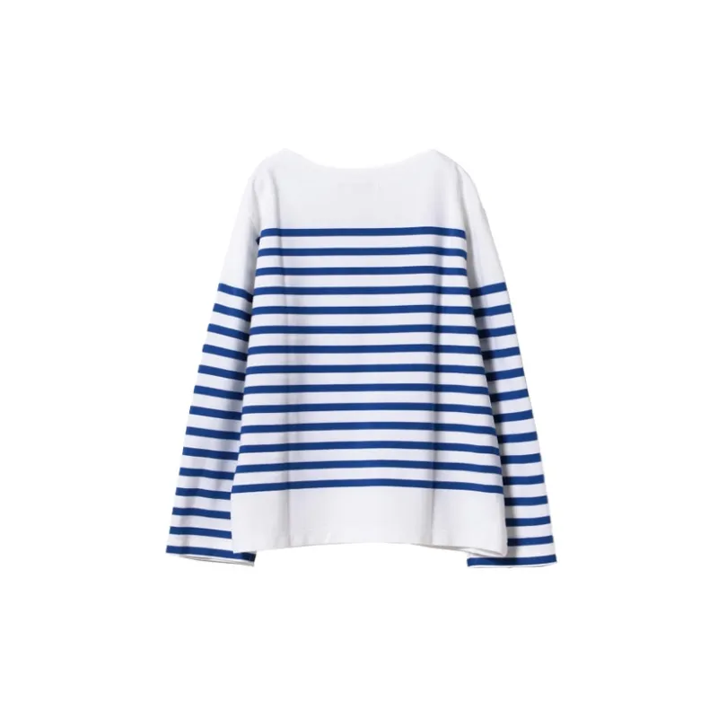 Beams T Shirts Women's Blue With White Lettering-1