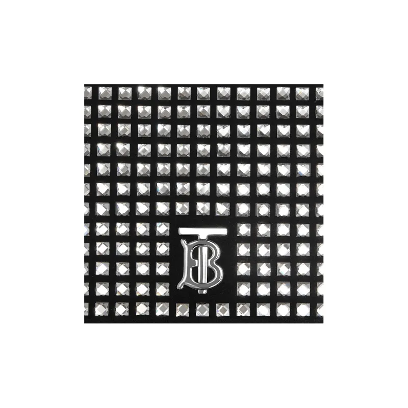 Burberry Suede Crossbody Bag Shoulder Bag Women's Black-5
