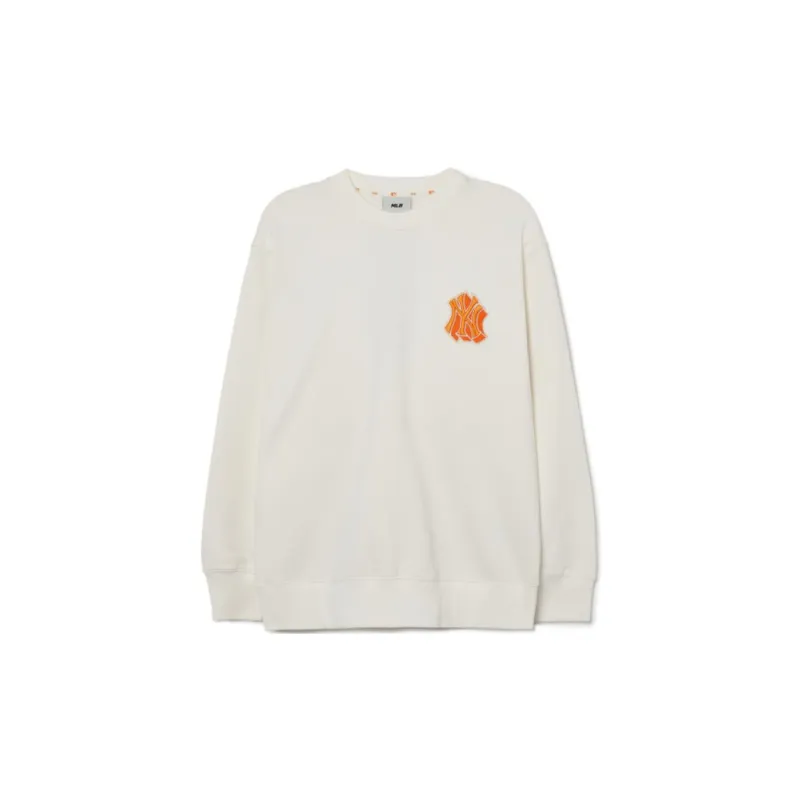 MLB New York Yankees Sweatshirts Unisex Ecru-1