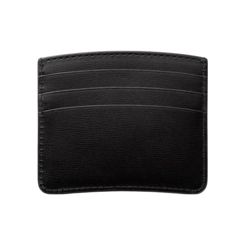 CARTIER Panthère De Cartier Calfskin Card Holder Men's Black-1