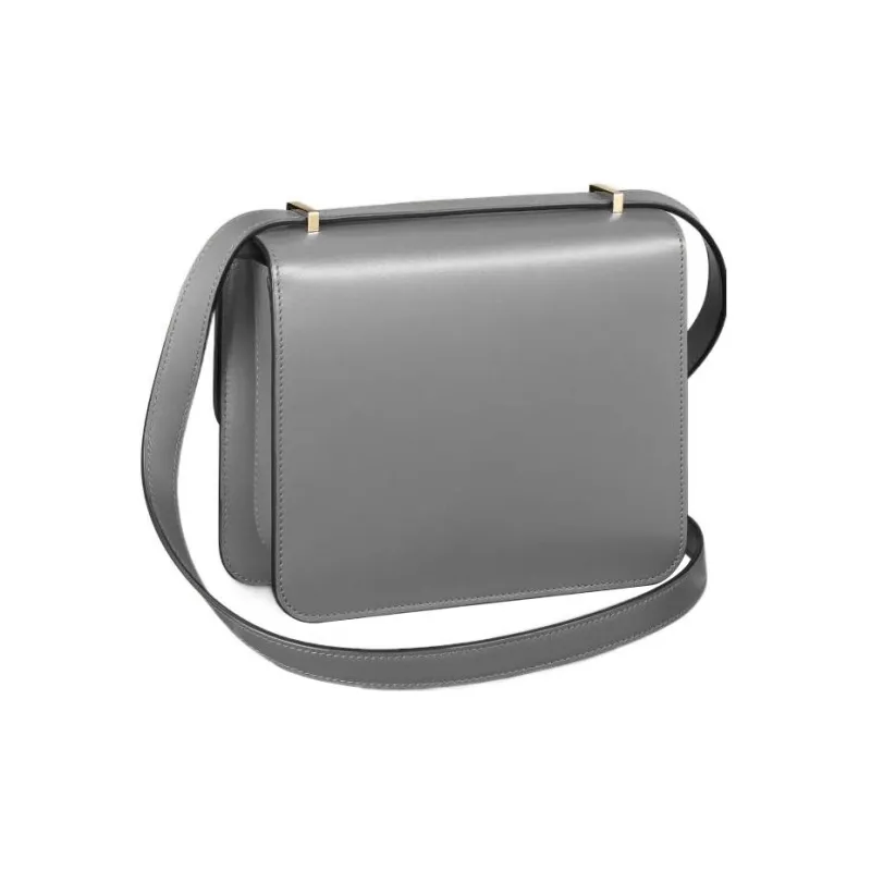 CARTIER Calfskin Shoulder Bag Crossbody Bag Mini Women's Gray-3