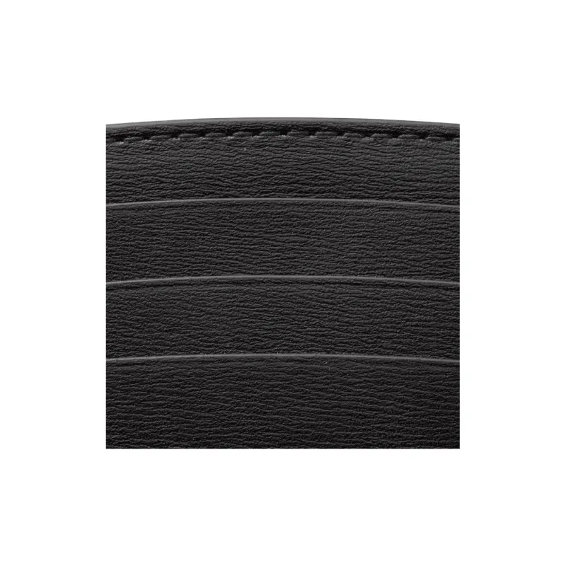 CARTIER Panthère De Cartier Calfskin Card Holder Men's Black-4