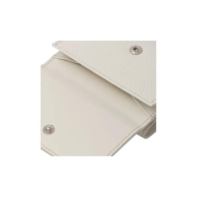 PRADA Leather Wallet Men's White-4